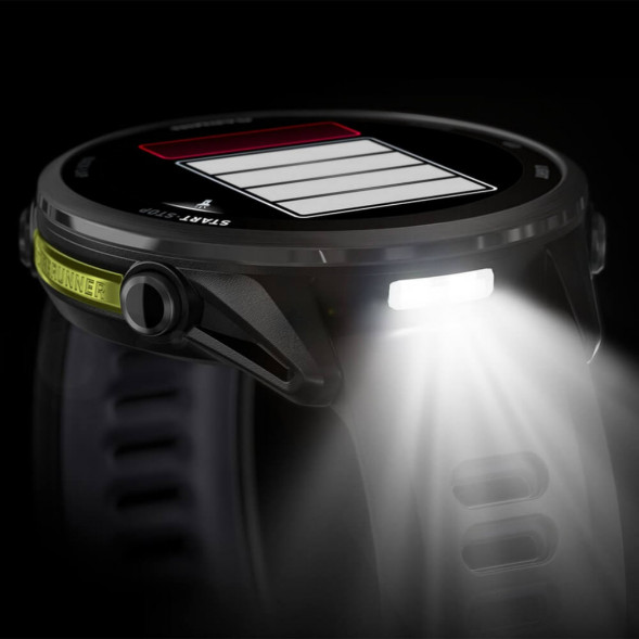 Умные часы Garmin Forerunner 970 Carbon Gray DLC Titanium ремешок Black/Translucent Whitestone 010-02969-10 в Омске