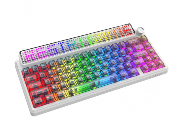Беспроводная игровая механическая клавиатура Ajazz Pixel 68, 8K, Hot-Swap, RGB, с матричным LED экраном в Омске