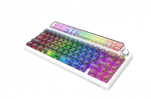 Беспроводная игровая механическая клавиатура Ajazz Pixel 68, 8K, Hot-Swap, RGB, с матричным LED экраном в Омске