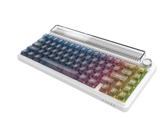 Беспроводная игровая механическая клавиатура Ajazz Pixel 68, 8K, Hot-Swap, RGB, с матричным LED экраном в Омске