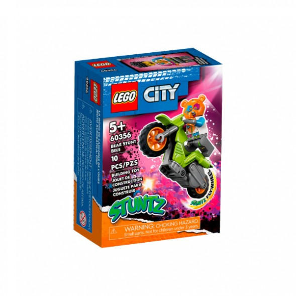 Конструктор LEGO City 60356 Трюковый мотоцикл медведя в Омске