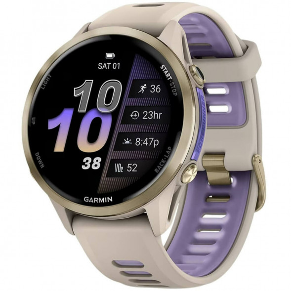 Умные часы Garmin Forerunner 970 Soft Gold Titanium/French Gray Translucent Indigo Band 010-02969-12 в Омске