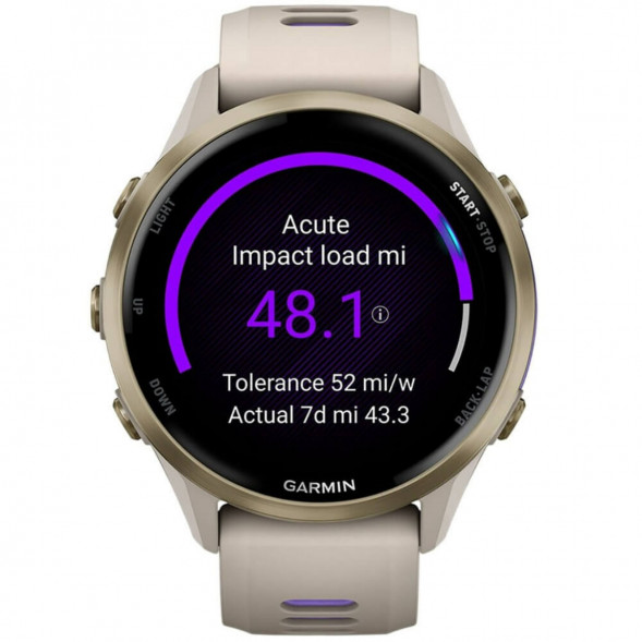 Умные часы Garmin Forerunner 970 Soft Gold Titanium/French Gray Translucent Indigo Band 010-02969-12 в Омске