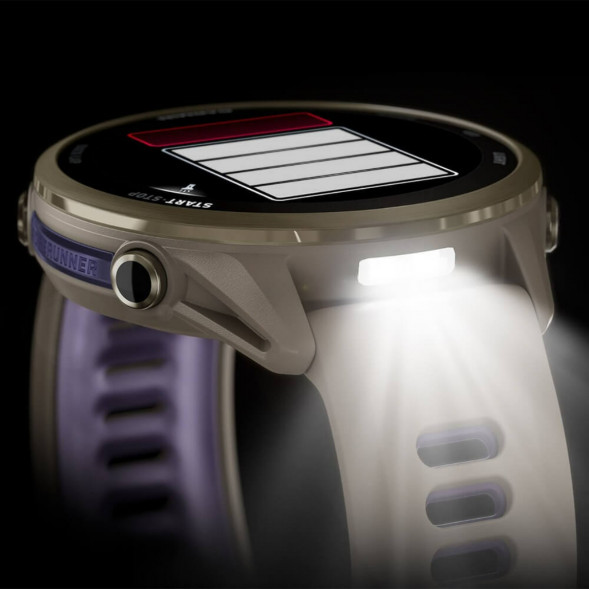 Умные часы Garmin Forerunner 970 Soft Gold Titanium/French Gray Translucent Indigo Band 010-02969-12 в Омске