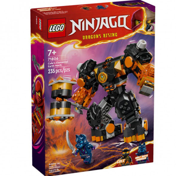 Конструктор LEGO Ninjago 71806 Элементальный земной робот Коула в Омске