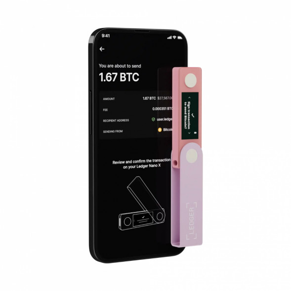 Аппаратный криптокошелек Ledger Nano X, Pastel Pink в Омске
