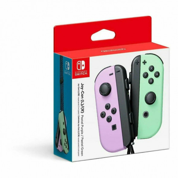 Геймпад Nintendo Switch Joy-Con controllers Duo, пастельный пурпурный / пастельный зеленый в Омске