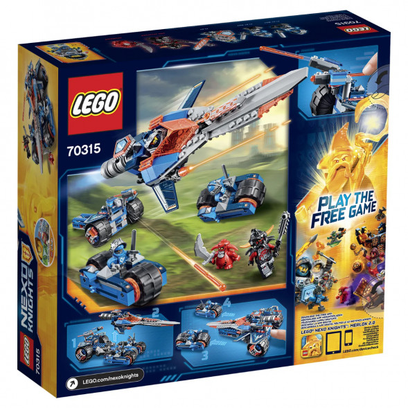 Конструктор LEGO Nexo Knights 70315 Устрашающий разрушитель Клэя в Омске