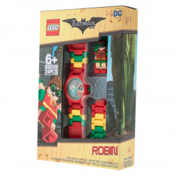Часы LEGO Super Heroes 8020868 Batman Movie Робин с минифигуркой
