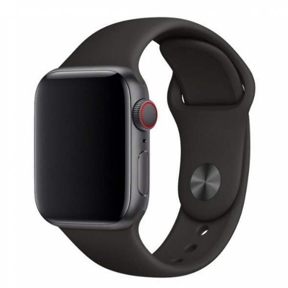 Ремешок для Apple Watch 44mm Black Sport Band (MTPL2ZM/A), черный в Омске