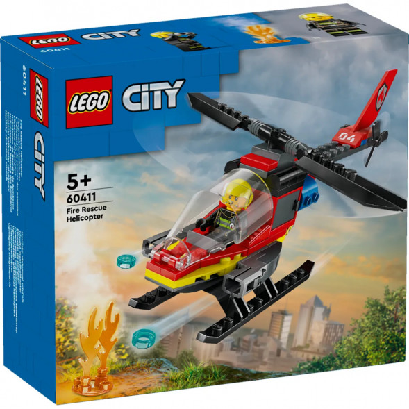 Конструктор LEGO City 60411 Пожарно-спасательный вертолет в Омске