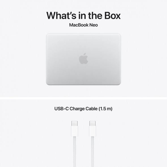 Ноутбук Apple MacBook Neo MHFA4 (A18 Pro 5-Core GPU, 8/256GB), Серебристый/Silver в Омске
