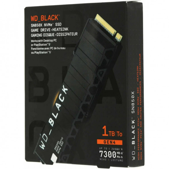 SSD накопитель Western Digital WD Black SN850X NVMe, 1TB (WDS100T2XHE) в Омске