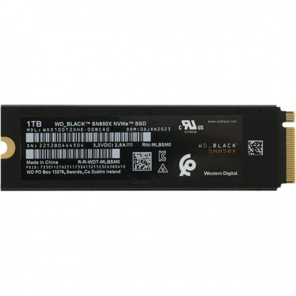 SSD накопитель Western Digital WD Black SN850X NVMe, 1TB (WDS100T2XHE) в Омске