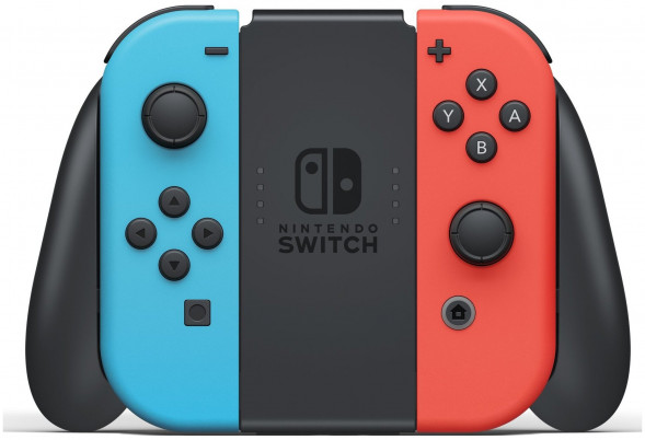 Игровая приставка Nintendo Switch rev.2 32 ГБ, красный/синий в Омске
