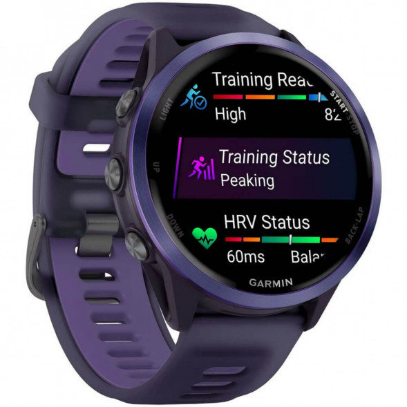 Умные часы Garmin Forerunner 570 47 мм Indigo Aluminium/Translucent Imperial Purple/Indigo 010-02971-02 в Омске