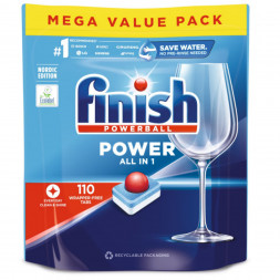 Таблетки для п/машины Finish Poweball Power All in 1, 110 шт.