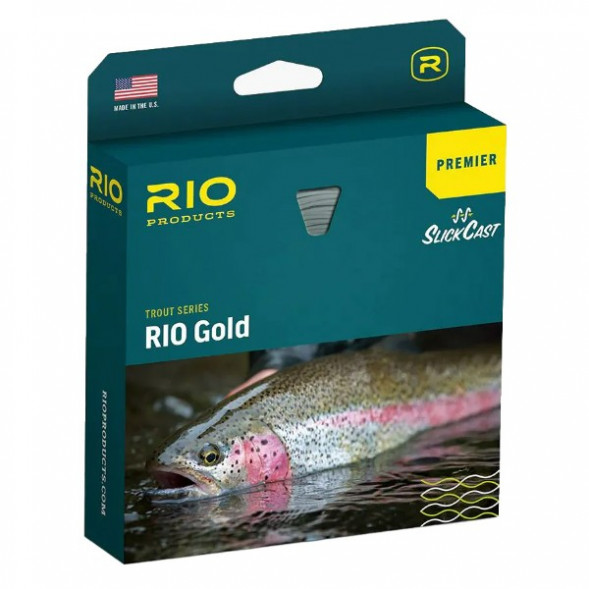 Леска RIO Premier Gold Floating Fly Line WF7F, мох/золото в Омске
