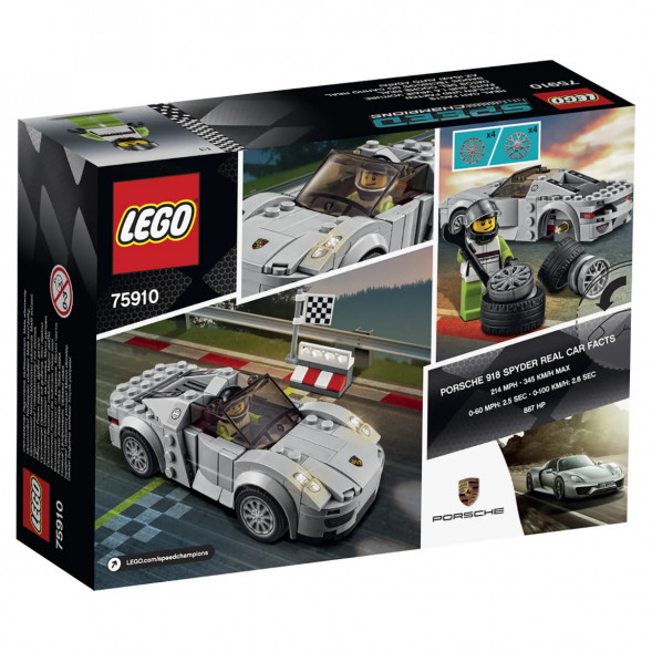 Конструктор LEGO Speed Champions 75910 Porsche 918 Spyde в Омске