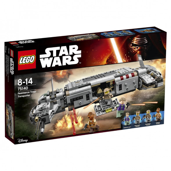 Конструктор LEGO Star Wars 75140 Военный транспорт Сопротивления в Омске