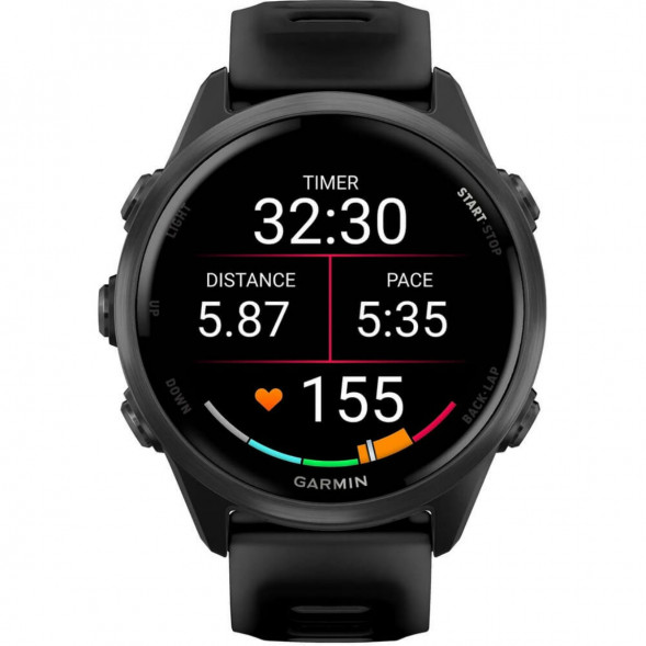 Умные часы Garmin Forerunner 570 42 мм Slate Grey Aluminium/Translucent Black 010-02970-00 в Омске