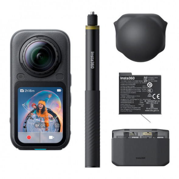 Экшн-камера Insta360 X6 Essentials Bundle, Black в Омске
