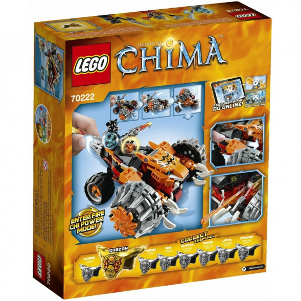 Конструктор LEGO Legends of Chima 70222 Огненный Вездеход Тормака в Омске