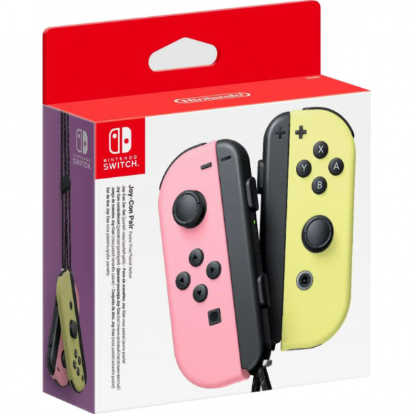 Геймпад Nintendo Switch Joy-Con controllers Duo, пастельный розовый / пастельный жёлтый в Омске