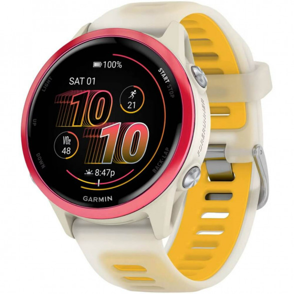 Умные часы Garmin Forerunner 570 42 мм Raspberry Aluminium/Translucent Bone/Mango 010-02970-02 в Омске