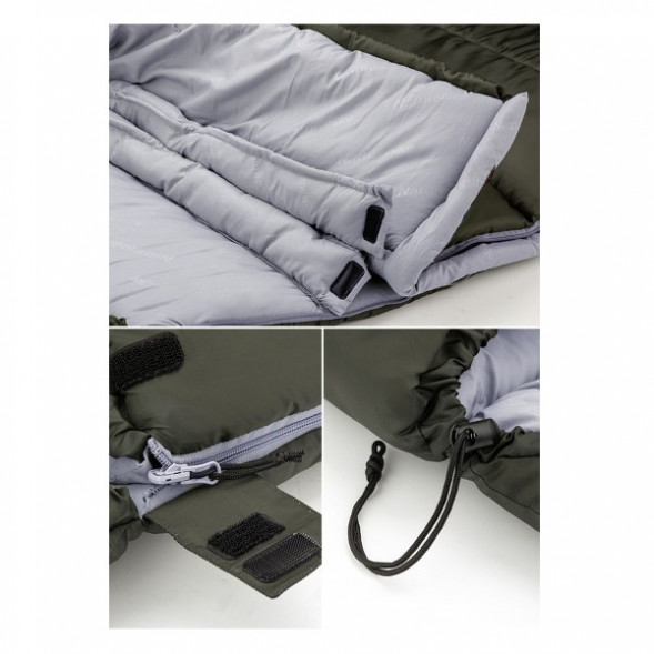 Спальный мешок Naturehike U350S (Правый), коричневый в Омске