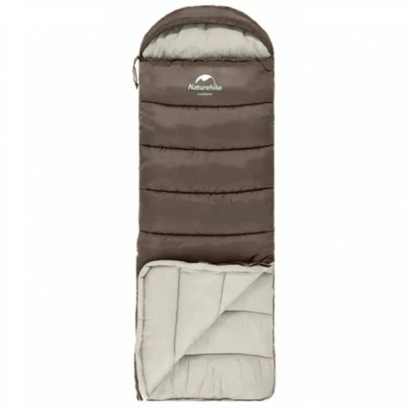 Спальный мешок Naturehike U350S (Правый), коричневый в Омске