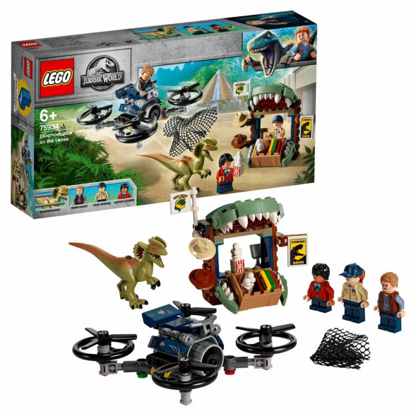 Конструктор LEGO Jurassic World 75934 Побег дилофозавра в Омске