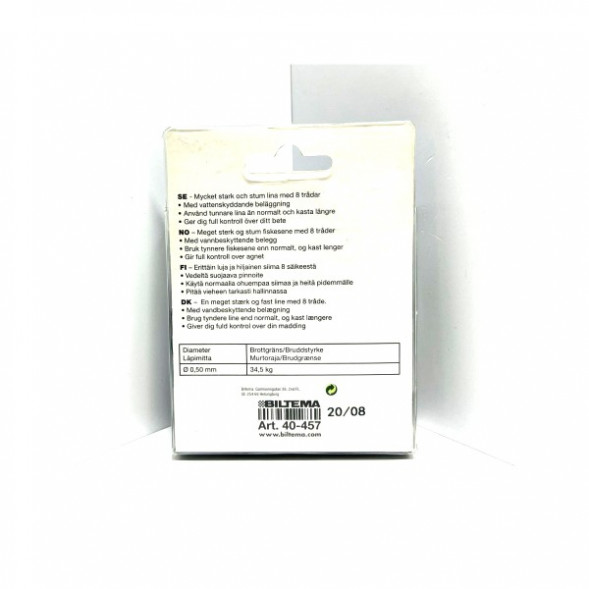 Леска Biltema 40-457 0,50mm 250m 34,5kg  (изумрудно-зеленый) в Омске