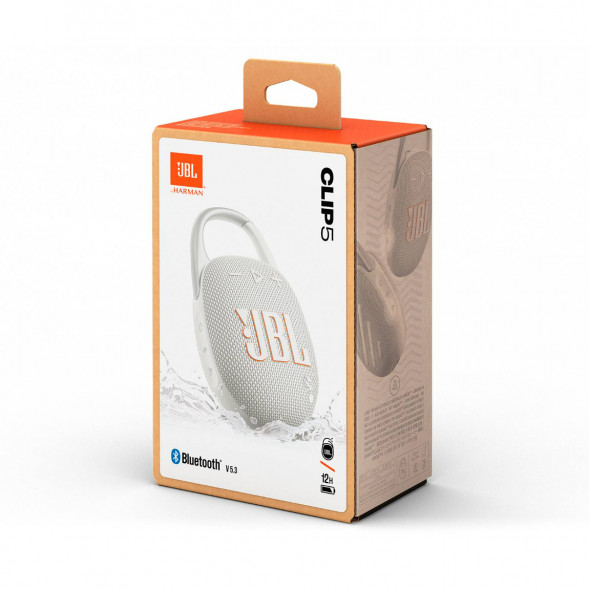Портативная колонка JBL Clip 5, White в Омске