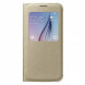 Чехол для Samsung Galaxy S6 S-View Cover (EF-CG920BFE), Gold в Омске