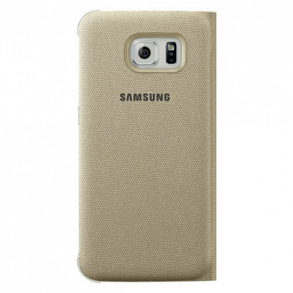 Чехол для Samsung Galaxy S6 S-View Cover (EF-CG920BFE), Gold в Омске
