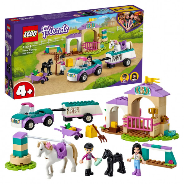 Конструктор LEGO Friends 41441 Тренировка лошади и прицеп для перевозки в Омске