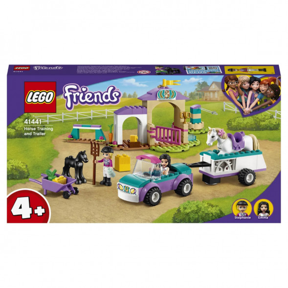 Конструктор LEGO Friends 41441 Тренировка лошади и прицеп для перевозки в Омске