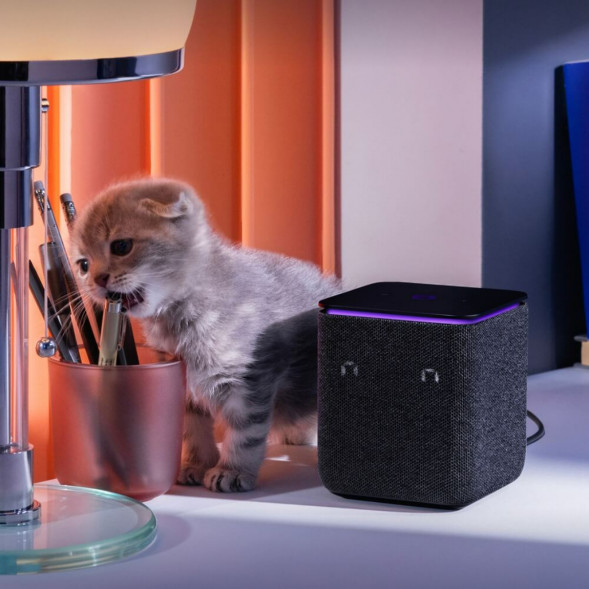 Умная колонка Яндекс Станция Миди с Алисой на YaGPT, чёрный в Омске