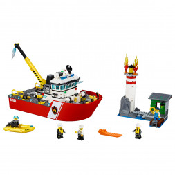 Конструктор LEGO City 60109 Пожарный катер