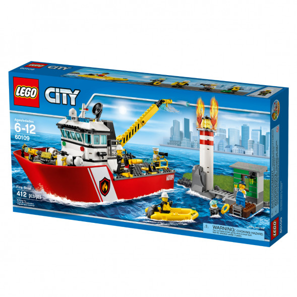 Конструктор LEGO City 60109 Пожарный катер в Омске