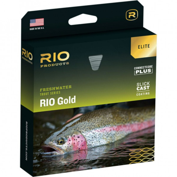 Леска RIO Elite Gold WF8F, Moss/Gold/Gray в Омске
