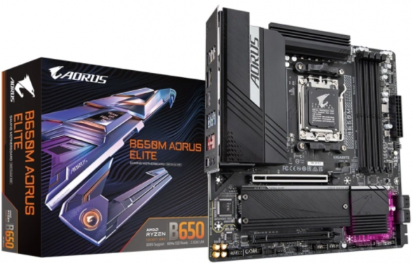 Материнская плата GIGABYTE B650M AORUS ELITE mATX в Омске