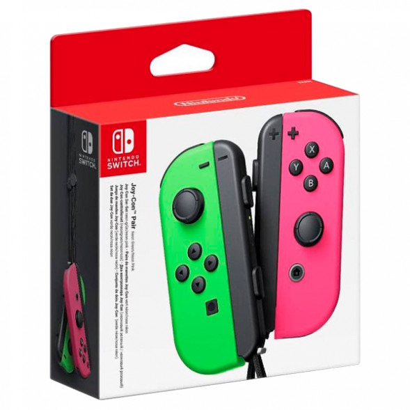 Геймпад Nintendo Switch Joy-Con controllers Duo, зеленый/розовый в Омске