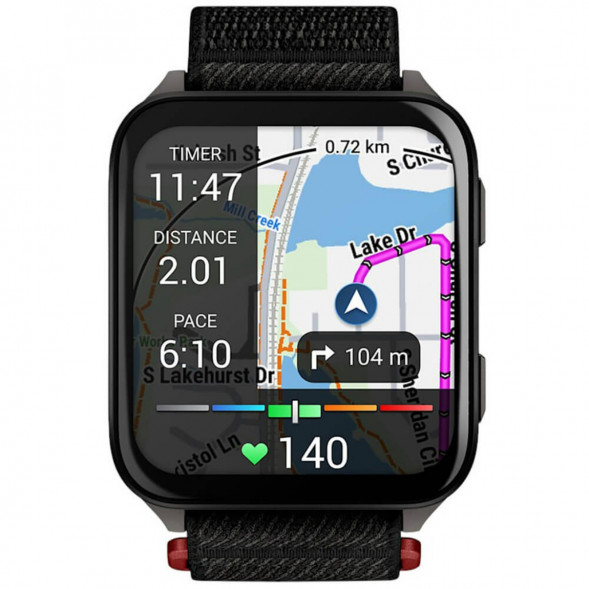 Умные часы Garmin Venu X1 Black с чёрным нейлоновым ремешком ComfortFit 010-02980-02 в Омске