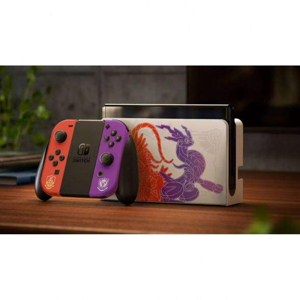 Игровая приставка Nintendo Switch OLED 64 ГБ, Pokemon Scarlet &amp;amp; Violet Edition в Омске