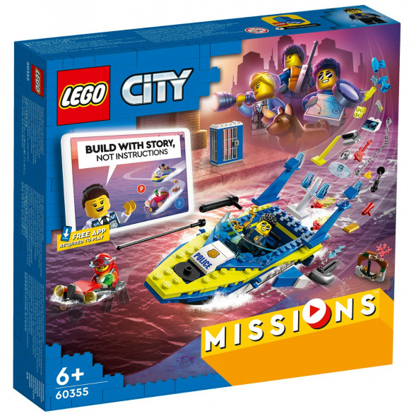 Конструктор LEGO City 60355 Детективные миссии водной полиции в Омске