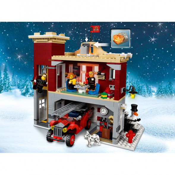 Конструктор LEGO Creator 10263 Пожарная часть в зимней деревне в Омске