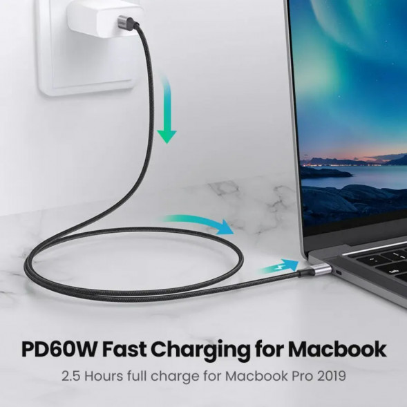 Кабель USB Type-C/Type-C Ugreen 60W, 1 м в Омске