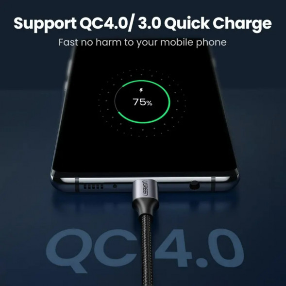 Кабель USB Type-C/Type-C Ugreen 60W, 1 м в Омске